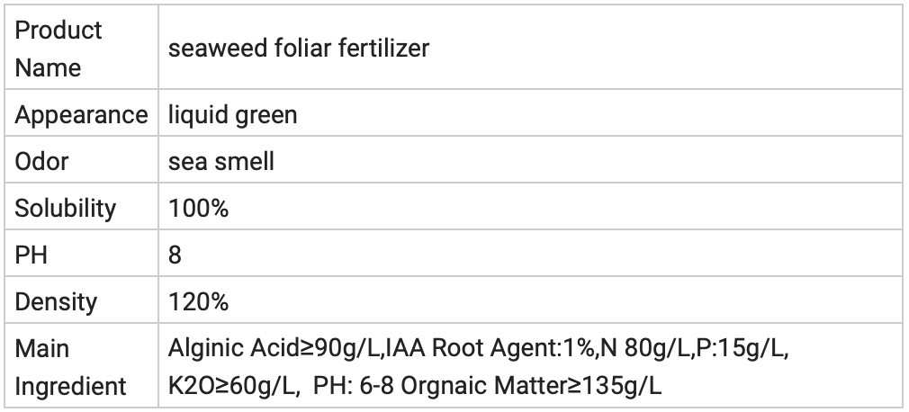 fertilizante de algas marinhas